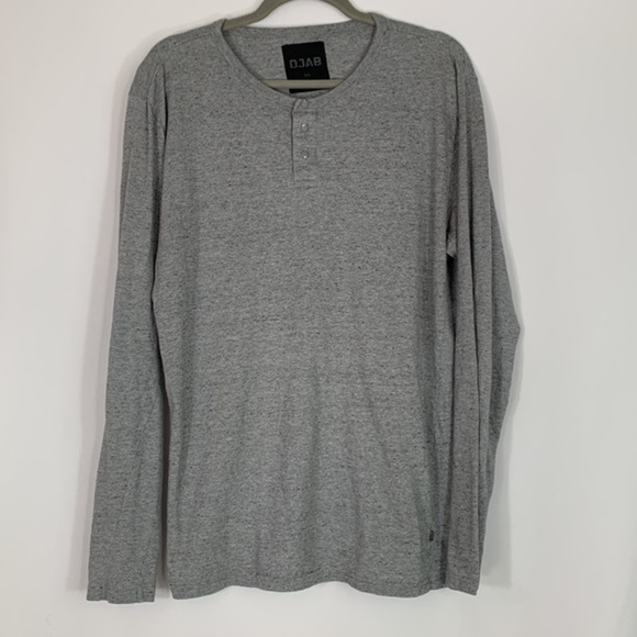 DJAB by Simons Grey Speckled Long Sleeve Shirt - Picture 1 of 8